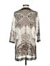 Calypso St. Barth Silver 3/4 Sleeve Blouse Size S - photo 2