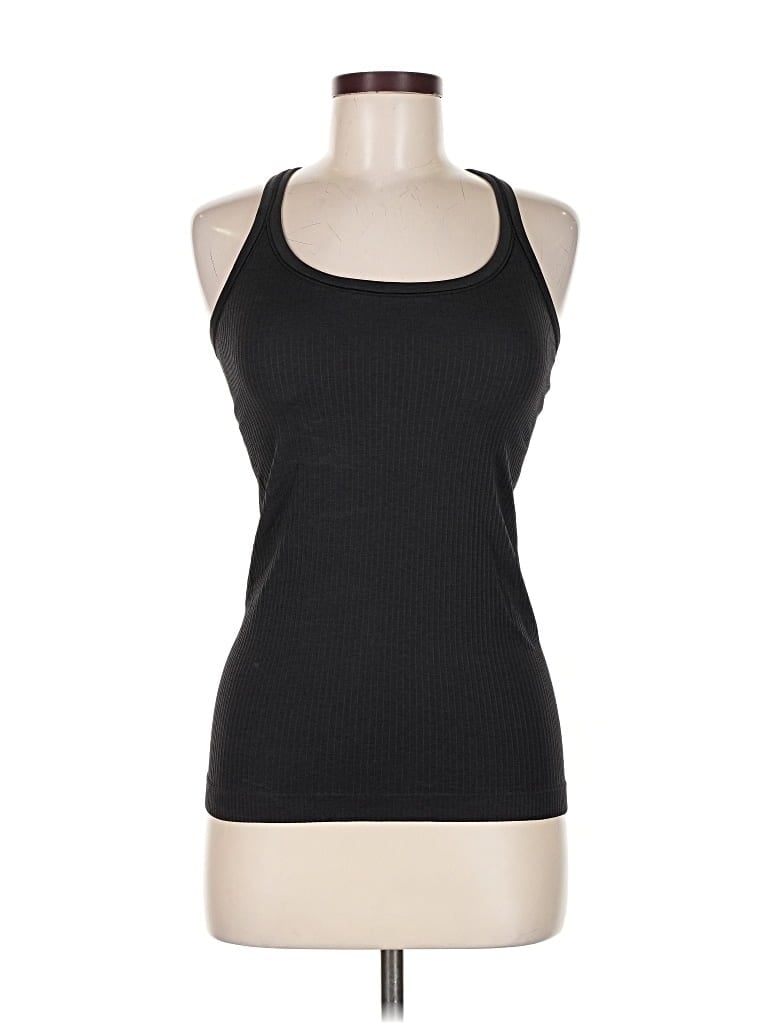 Pre-owned Lululemon Athletica Tank Top Black Halter Neckline Tops