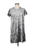 Acting Pro Metallic Silver Casual Dress Size M - photo 1