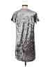 Acting Pro Metallic Silver Casual Dress Size M - photo 2