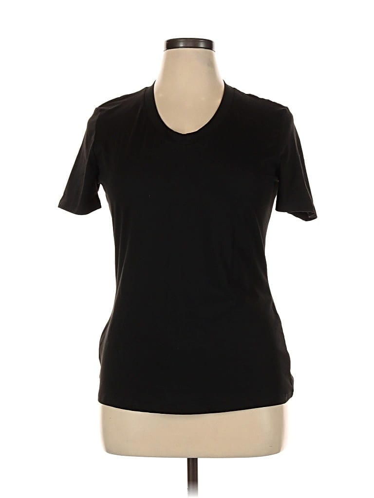 Pre-owned Unbranded Short Sleeve T-shirt In Black