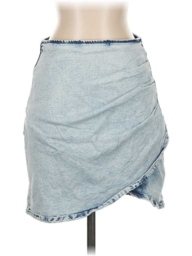 Pre-owned Unbranded Denim Skirt In Blue