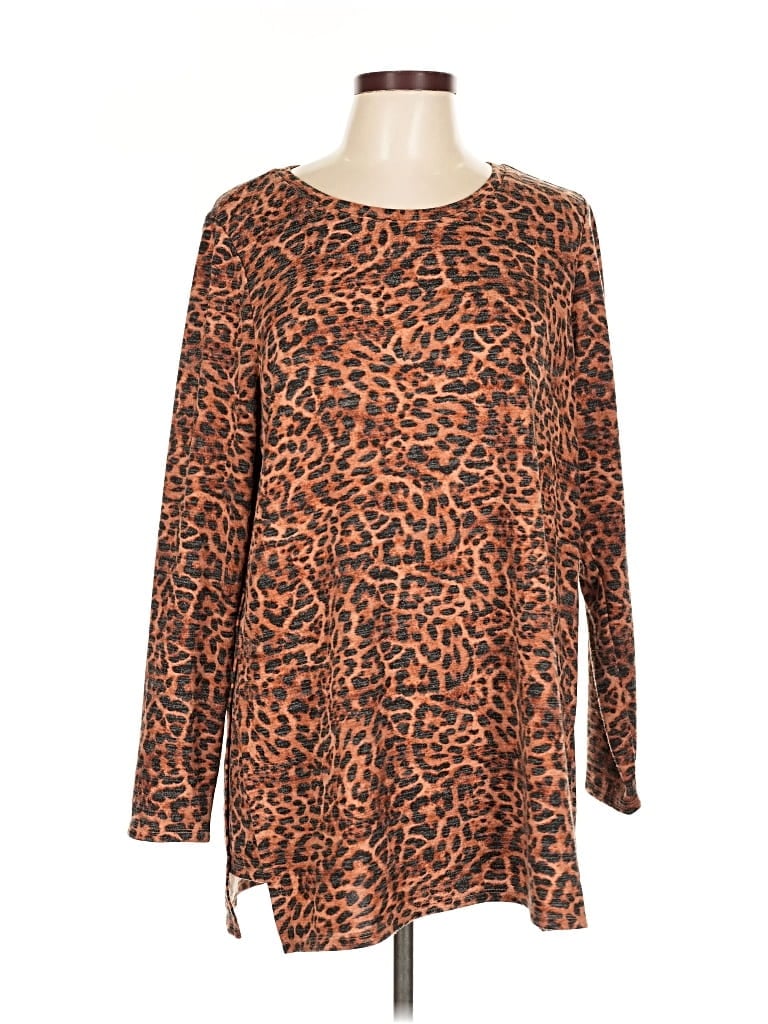 Pre-owned Chico's Pullover Sweater In Brown