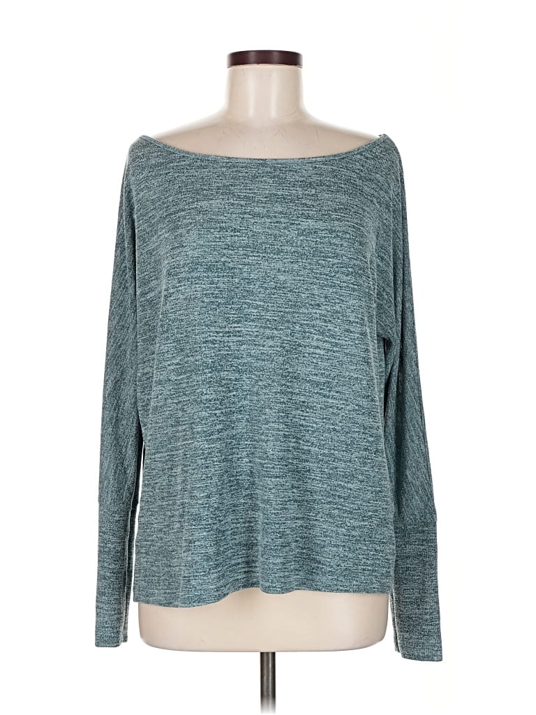 Pre-owned Cupshe Long Sleeve T-shirt In Blue
