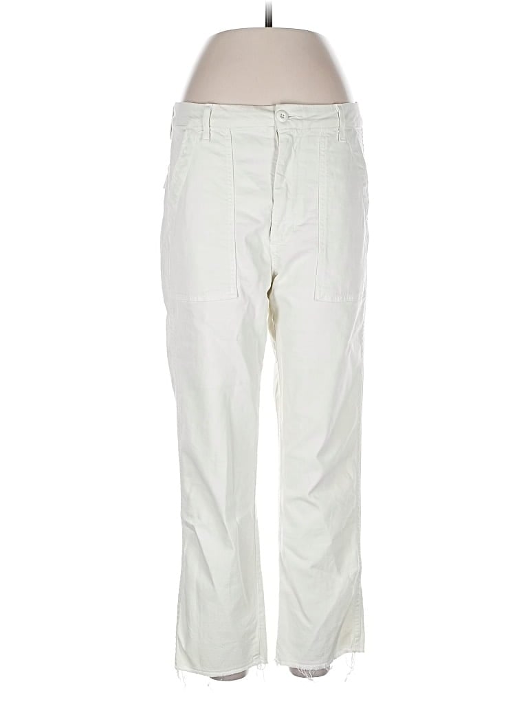 Pre-owned Amo Casual Pants In White