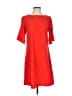 Alex + Alex 100% Polyester Solid Red Casual Dress Size S - photo 1