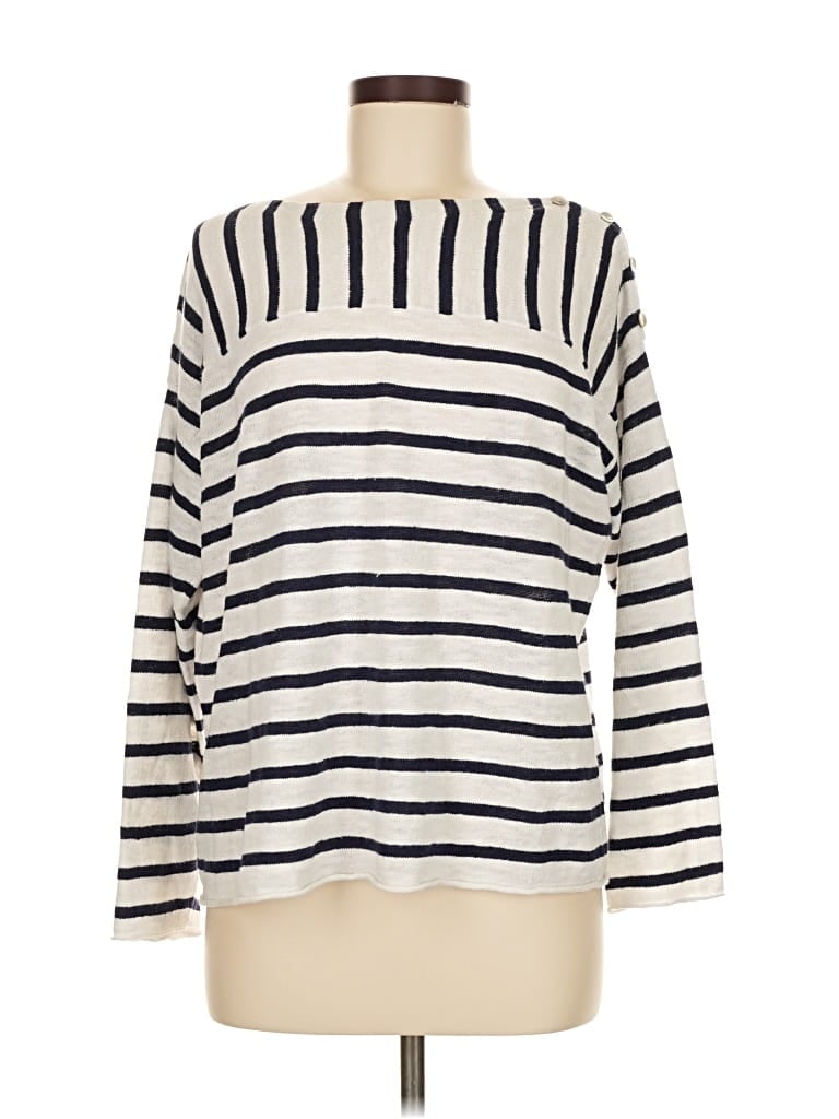 Pre-owned Eileen Fisher Pullover Sweater In White