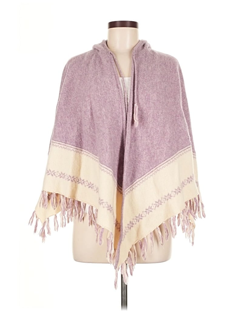Pre-owned Tommy Hilfiger Poncho In Purple
