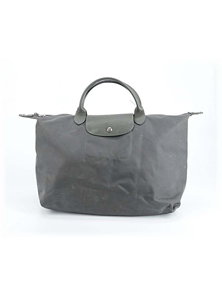 Pre-owned Longchamp Tote Bag In Gray