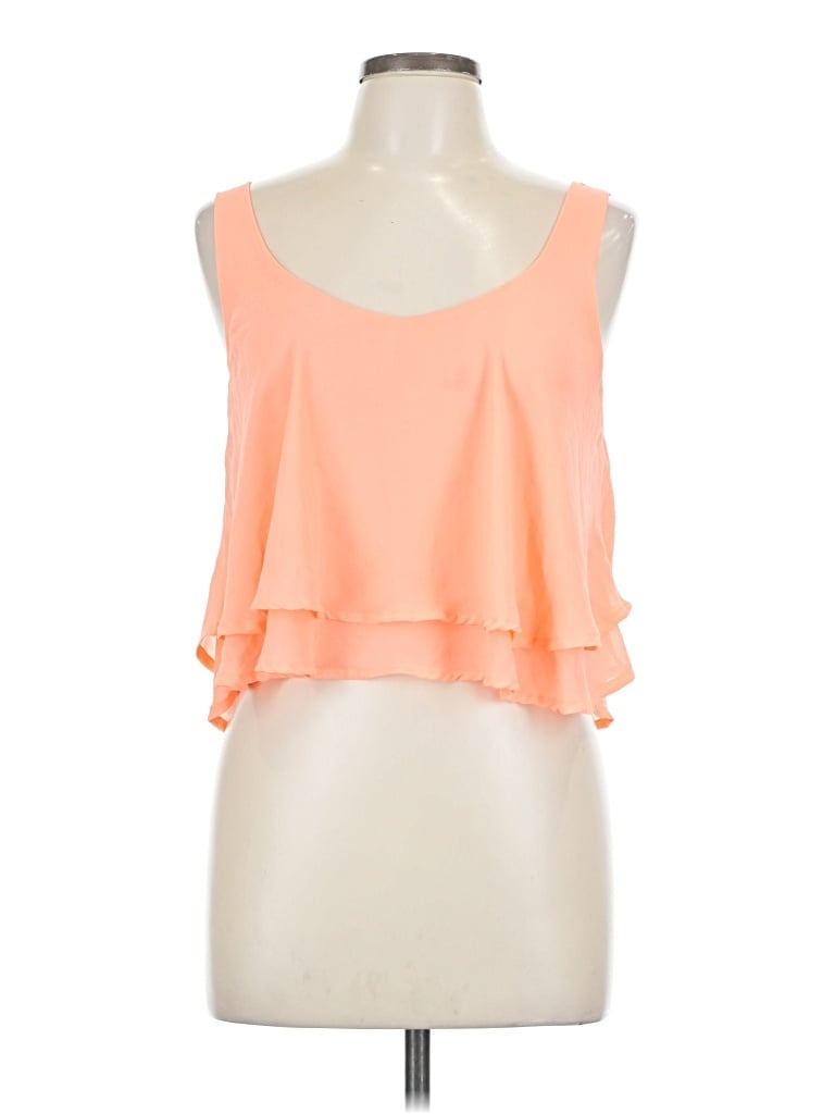 Pre-owned Iris Sleeveless Blouse In Orange