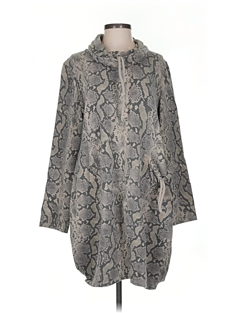 Pre-owned Kaktus Casual Dress In Gray