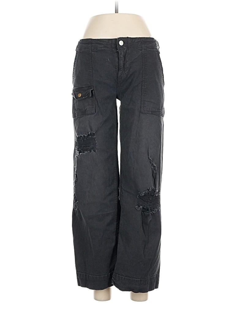 Pre-owned Pilcro Cargo Pants In Black