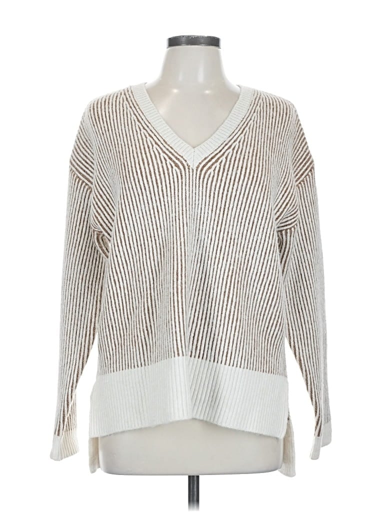 Pre-owned Industry Pullover Sweater In White