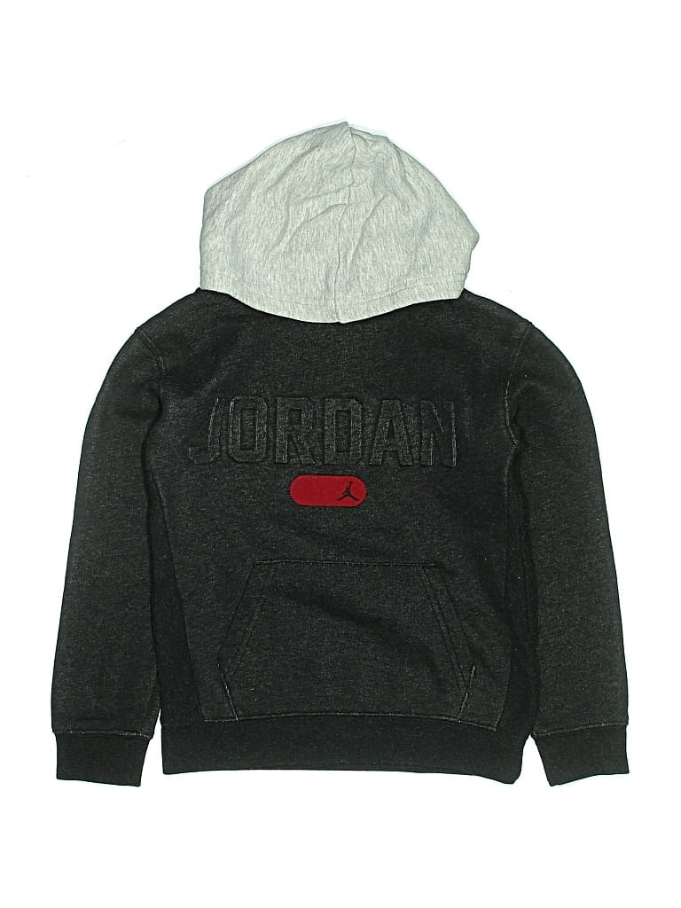 Pre-owned Air Jordan Kids' Pullover Hoodie In Gray