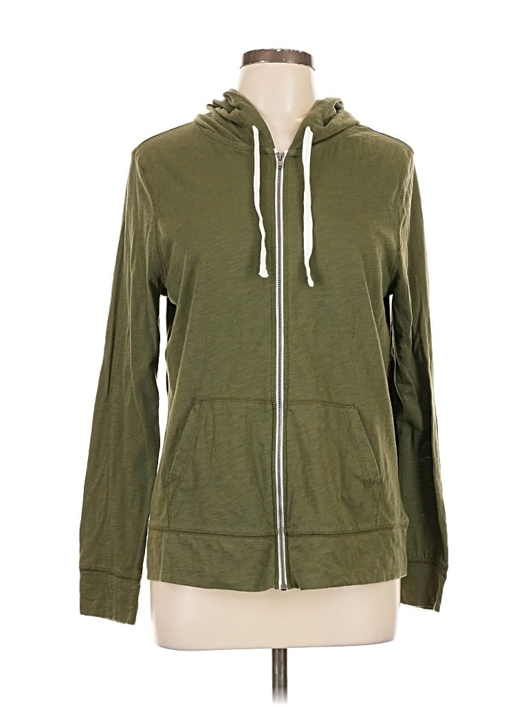 Pre-owned Old Navy Zip Up Hoodie In Green