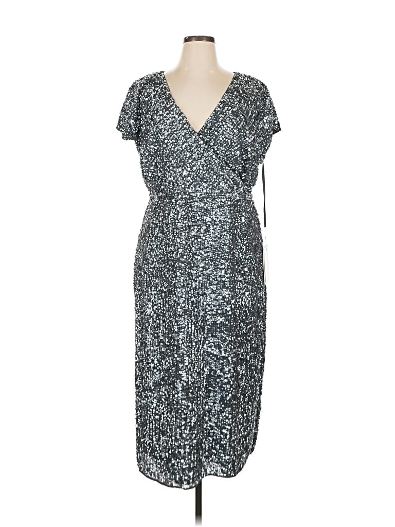 Mac Duggal Cocktail Dress In Silver