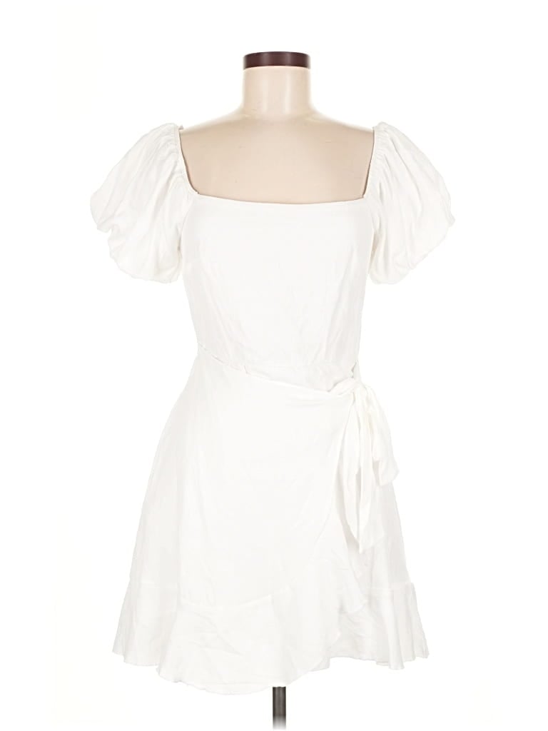 Pre-owned Trixxi Casual Dress In White