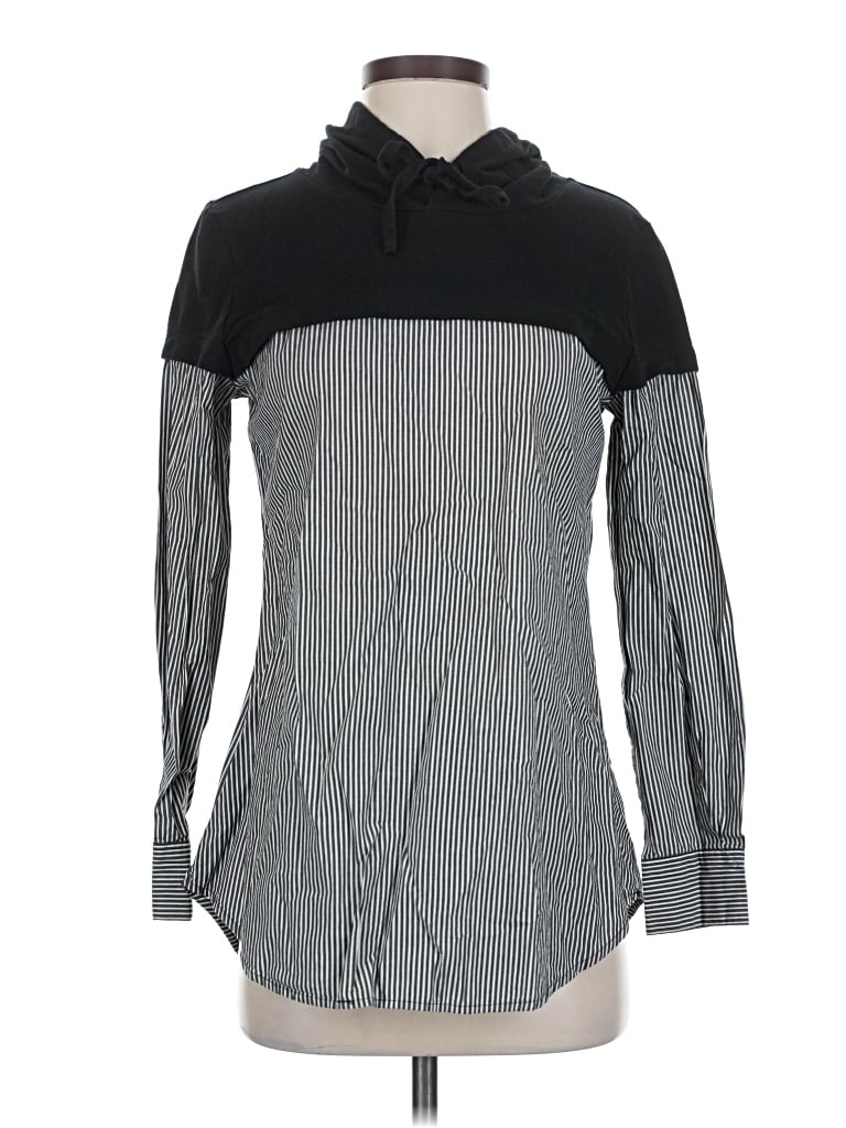 Pre-owned New York And Company Long Sleeve Blouse In Gray