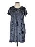 Acting Pro Tie-dye Gray Casual Dress Size M - photo 1