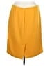 Talbots Solid Yellow Orange Casual Skirt Size 8 - photo 2