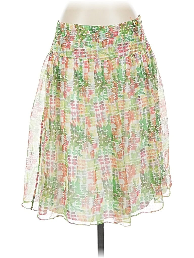 Pre-owned Worth New York Silk Skirt In Green