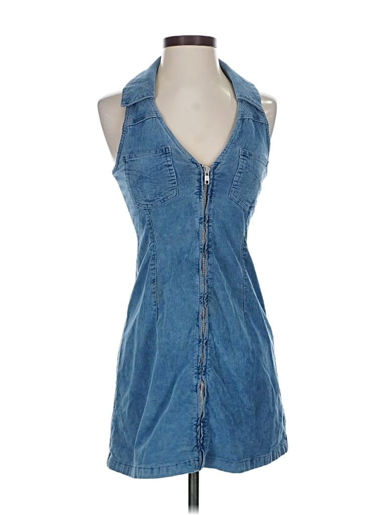 Pre-owned Bdg Casual Dress In Blue