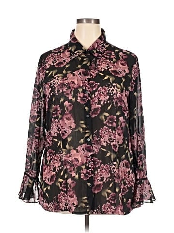 Apostrophe Long Sleeve Blouse (view 1)