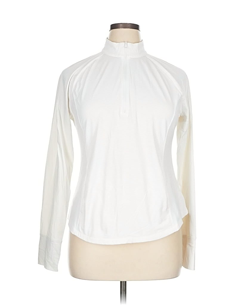 Pre-owned Tommy Bahama Long Sleeve Turtleneck In White