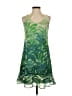 CAbi 100% Polyester Tropical Green Cocktail Dress Size XS - photo 1