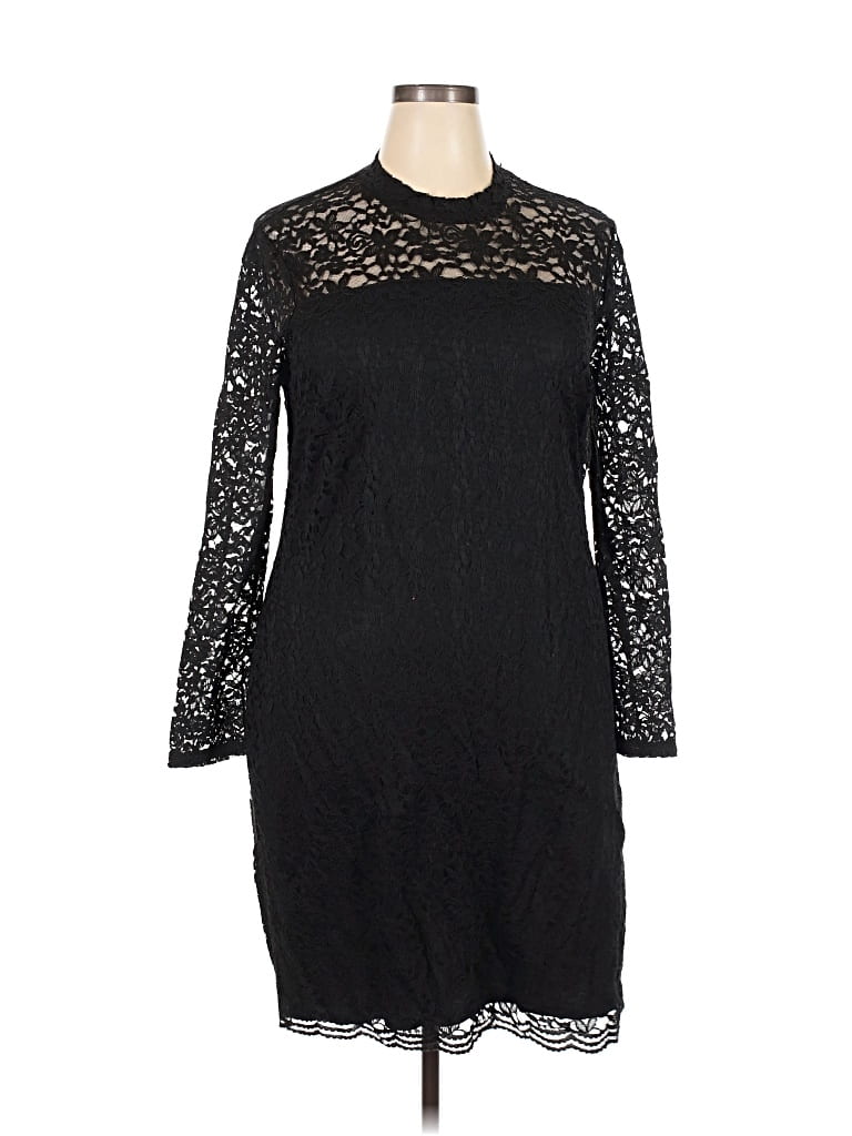 Pre-owned Lane Bryant Cocktail Dress In Black