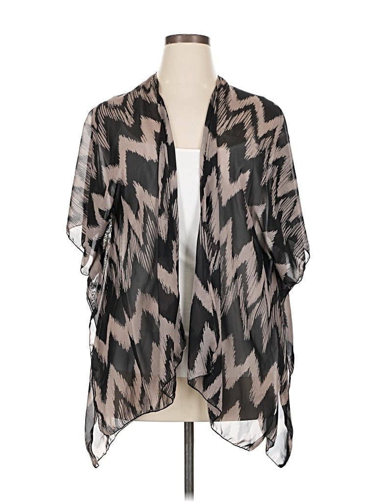 COLOR OF LOVE Pre-owned Kimono In Gray