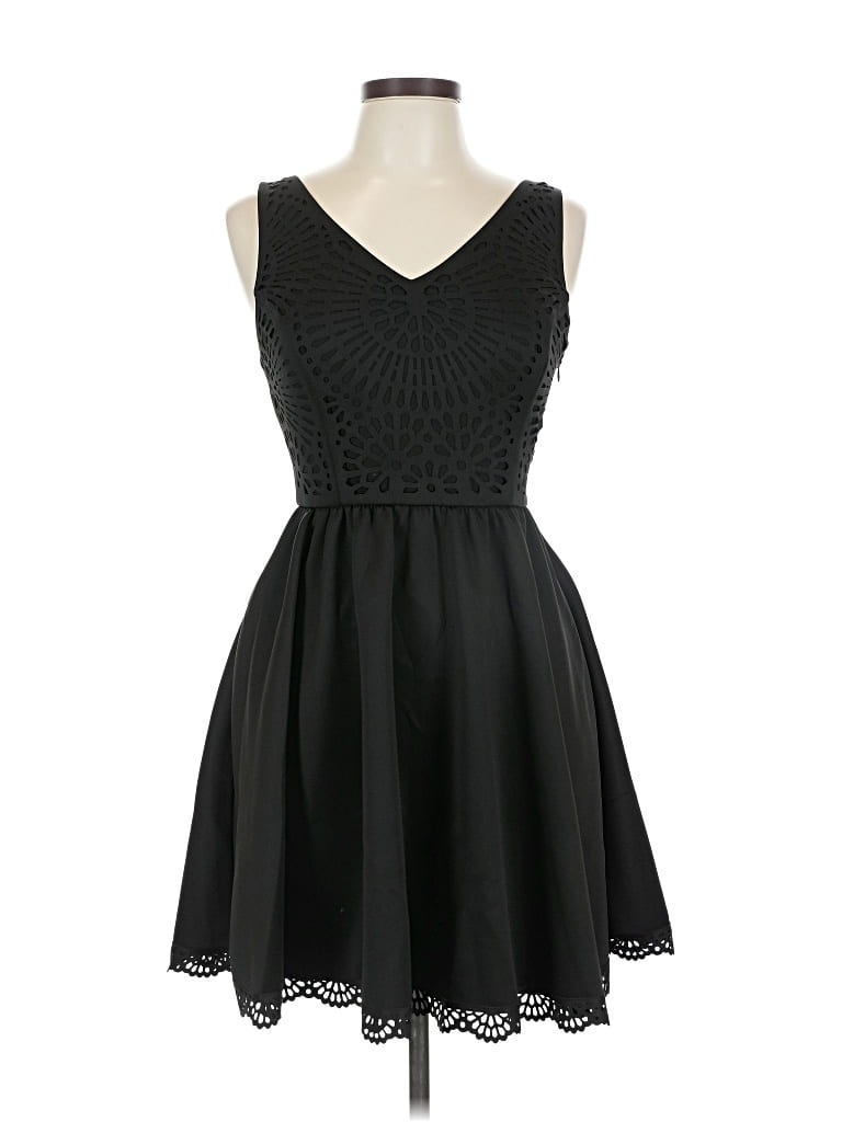 Pre-owned Ganni Cocktail Dress In Black