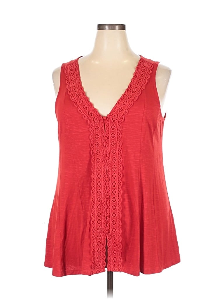 TORRID Pre-owned Sleeveless Blouse In Red