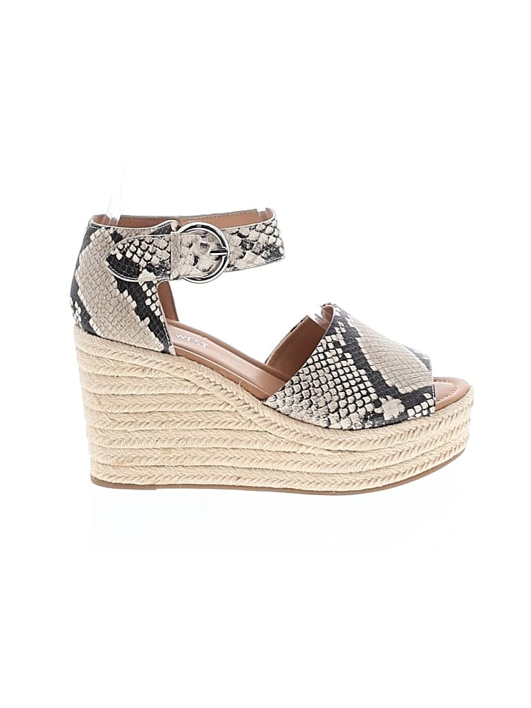 Pre-owned Nine West Wedges In Brown