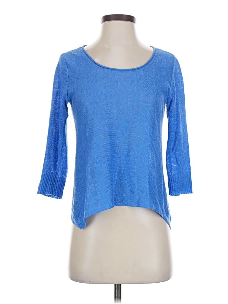 Pre-owned Eileen Fisher Pullover Sweater In Blue