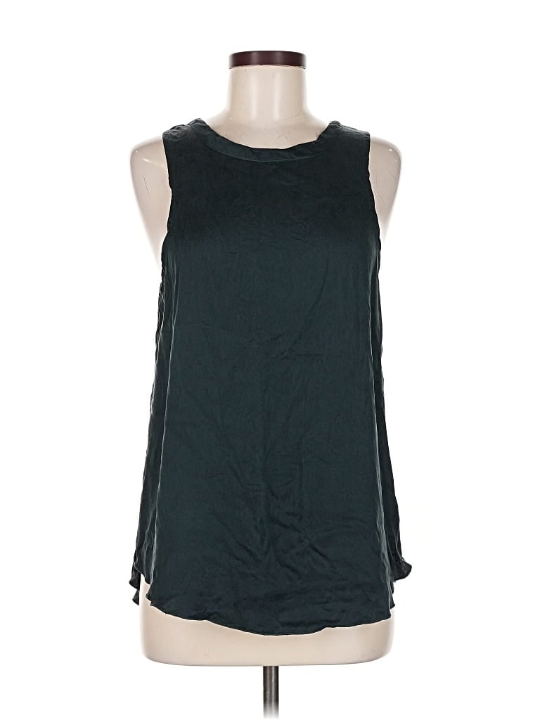 Pre-owned Chaser Sleeveless Top Black Keyhole Neckline Tops