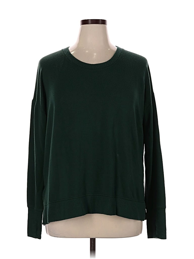 Pre-owned Athleta Pullover Sweater In Green