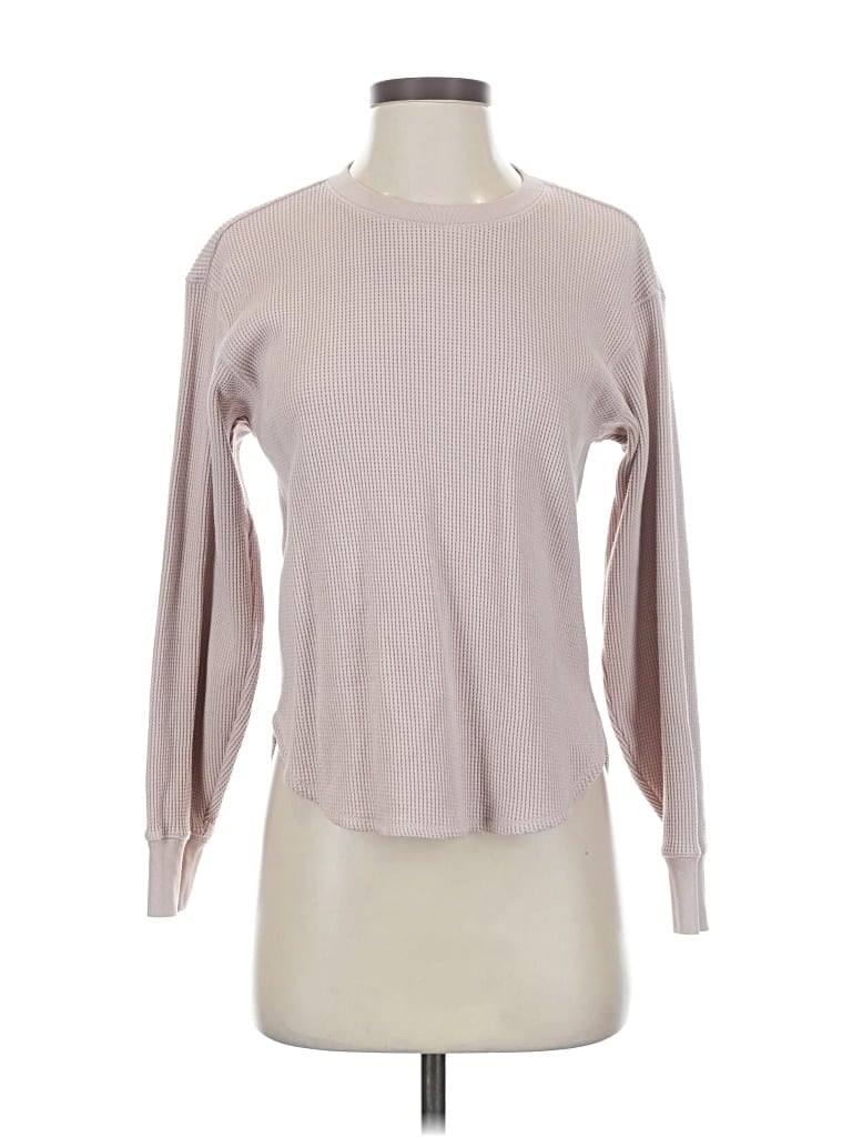 Pre-owned Uniqlo Long Sleeve T-shirt In Brown