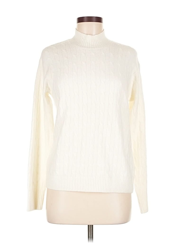 J.crew Factory Store Turtleneck Sweater In White