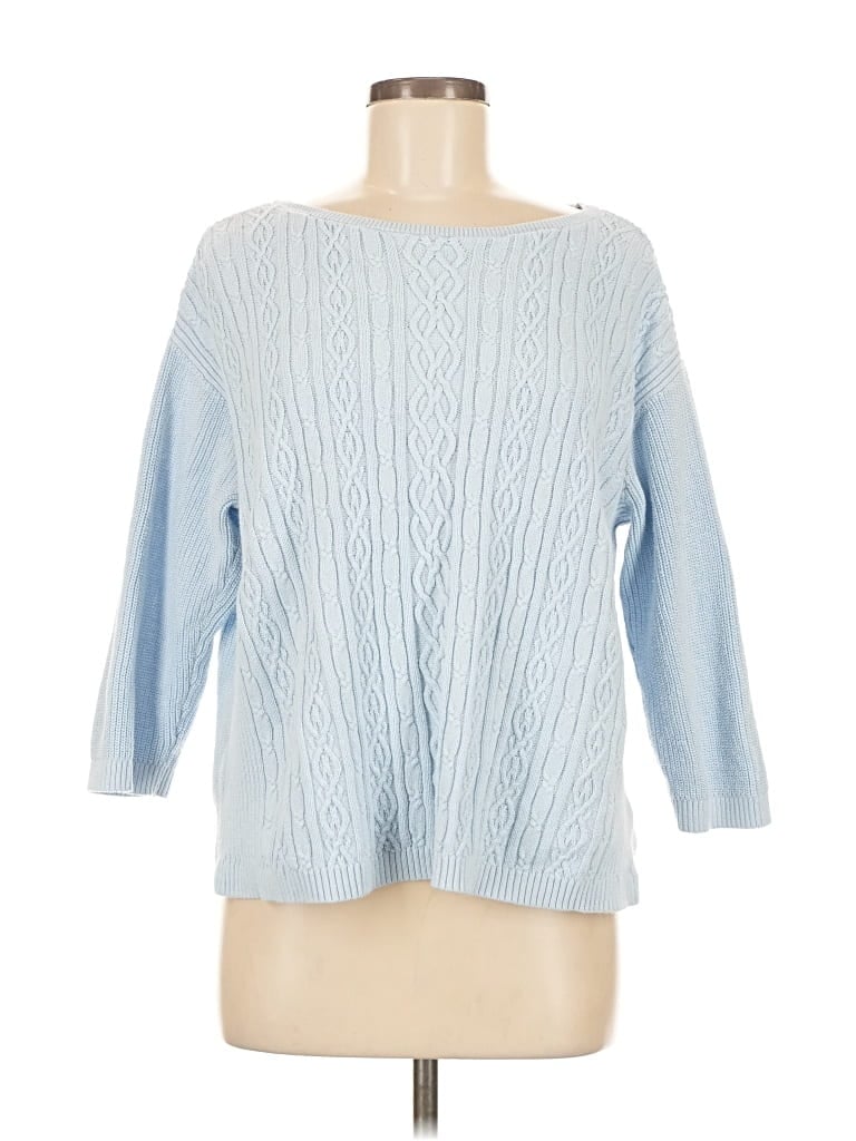 Pre-owned Lands' End Pullover Sweater In Blue