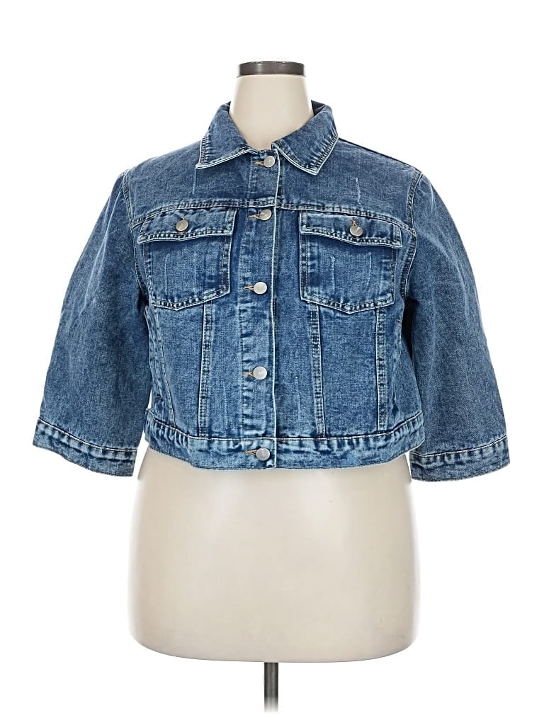 Pre-owned Unbranded Denim Jacket In Blue