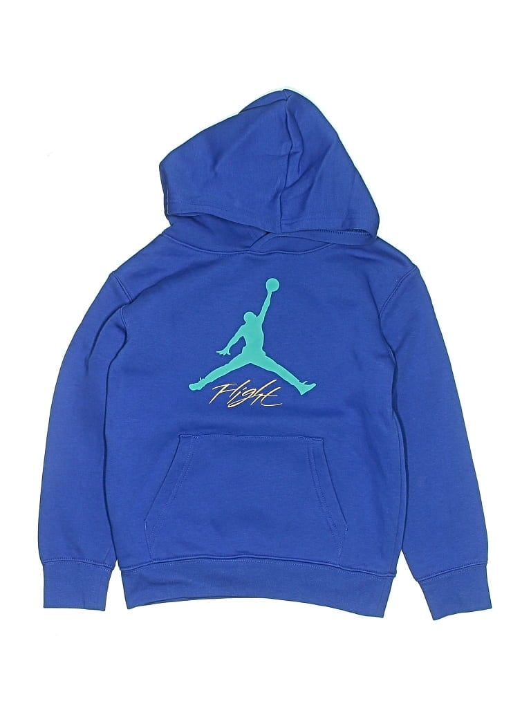 Pre-owned Air Jordan Kids' Pullover Hoodie In Blue