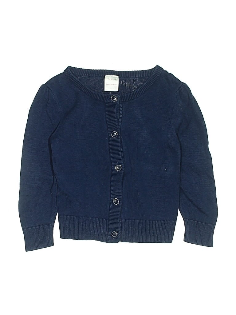 Pre-owned Hanna Andersson Kids' Cardigan Sweater In Blue