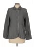 Amici by Baci Tweed Gray 3/4 Sleeve Button-Down Shirt Size L - photo 1