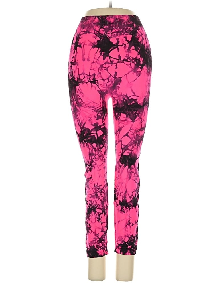 Pre-owned Peach Active Pants In Pink