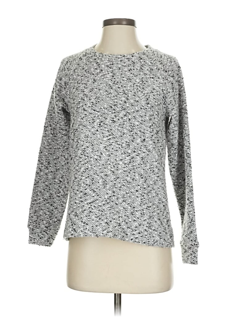 Pre-owned Lou & Grey For Loft Pullover Sweater In Gray