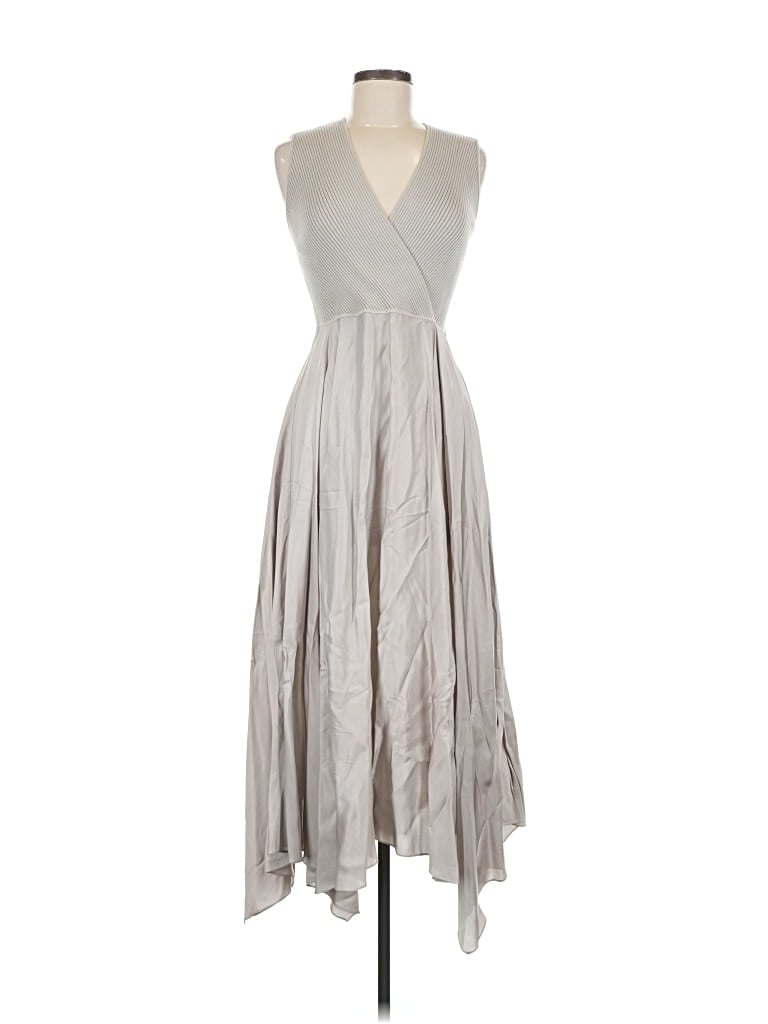 Pre-owned Theory Cocktail Dress In Gray