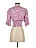 Skemo 100% Rayon Pink Short Sleeve Blouse Size S - photo 2