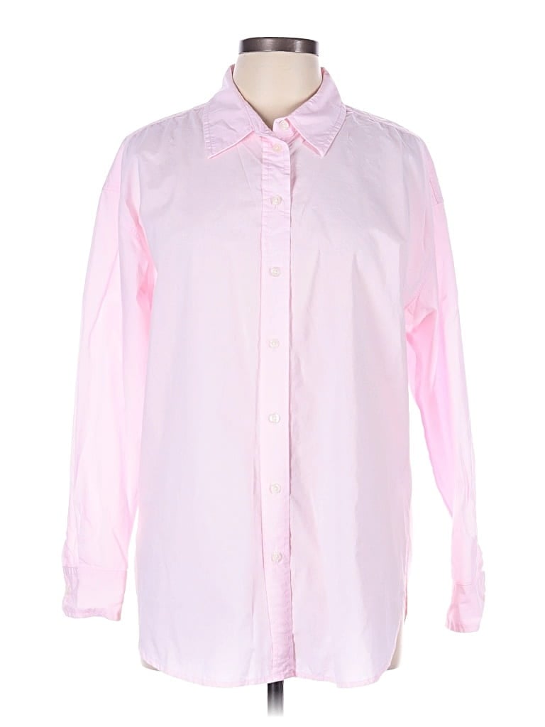 Pre-owned Universal Thread Long Sleeve Button Down Shirt In Pink