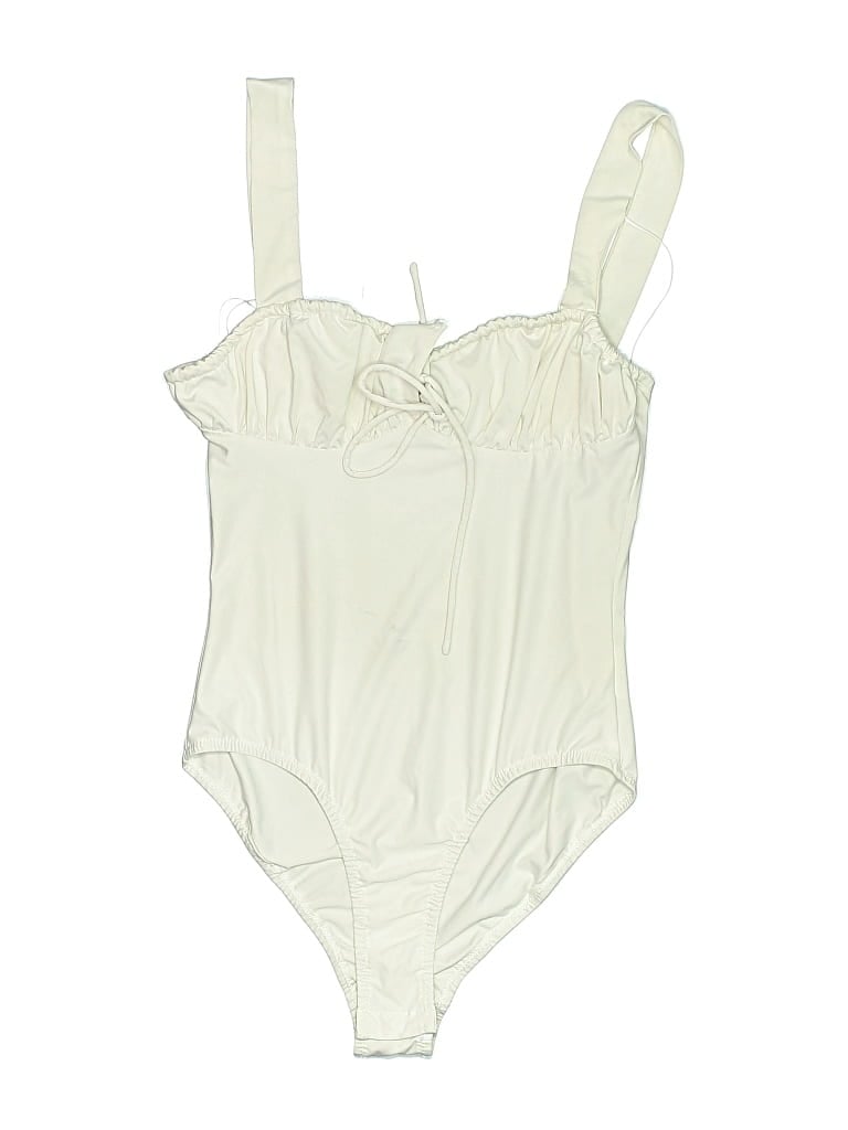 Pre-owned White Fox Bodysuit In White